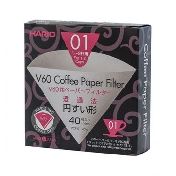 Hario V60 filtre hartie marimea 01 40 buc. cutie carton