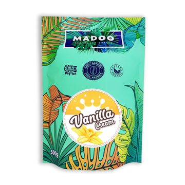 Madoo Vanilla Cream cafea boabe cu aroma de vanilie 500g, cafea vanilie, cafea madoo vanilie, cafea madoo, cafea aroma, cafea aroma ciocolata, cafea zavida, cafea madoo ciocolata, cafea madoo fructe