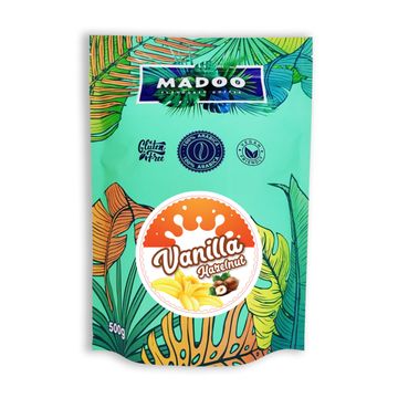 Madoo Vanilla Hazelnut cafea boabe cu aroma de vanilie si alune 500g, cafea vanilie, cafea alune, cafea aroma alune, cafea madoo vanilie, cafea madoo, cafea aroma, cafea aroma ciocolata, cafea zavida, cafea madoo ciocolata, cafea madoo fructe