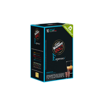 Vergnano Decaf 10 capsule compatibile Nespresso, Vergnano Decaf, cafea arabica, cafea boabe, vergnano, cafea vergnano, cafea boabe vergnano, cafea decofeinizata vergnano, Vergnano Decaf, capsule vergnano