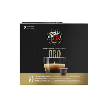 Vergnano Oro Arabica 50 capsule compatibile Nespresso, vergnano oro arabica, vergnano nespresso, capsule arabica, capsule cafea