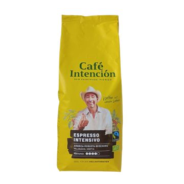 cafea fairtrade, cafea fair trade, cafea boabe bio, cafea darboven, cafea boabe premium, cafea proaspat prajita, JJ Darboven Intencion Espresso, JJ Darboven Intencion Espresso Intensivo 1kg cafea boabe