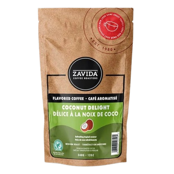 Zavida Coconut Delight cafea boabe cu aroma de cocos 340gr, Zavida Cranberry cafea boabe cu aroma de merișoare 340gr, Zavida Ginger Bread cafea boabe cu aroma de turta dulce 340gr, cafea aromata, cafea cu arome, cafea boabe 340g, cafea boabe aromata, cafe