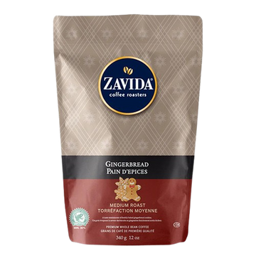 Zavida Ginger Bread cafea boabe cu aroma de turta dulce 340gr, cafea aromata, cafea cu arome, cafea boabe 340g, cafea boabe aromata, cafea aroma turta dulce, cafea aromata punga, Zavida English Toffee Caramel Anglais cafea boabe cu aroma de caramel englez