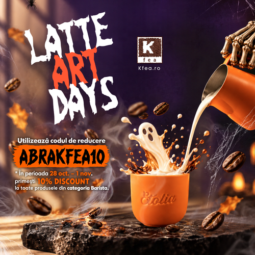 Happy Halloween! Descoperă accesoriile Barista de pe Kfea.ro și profită de 10% discount! Happy Halloween! Descoperă accesoriile Barista de pe Kfea.ro și profită de 10% discount!