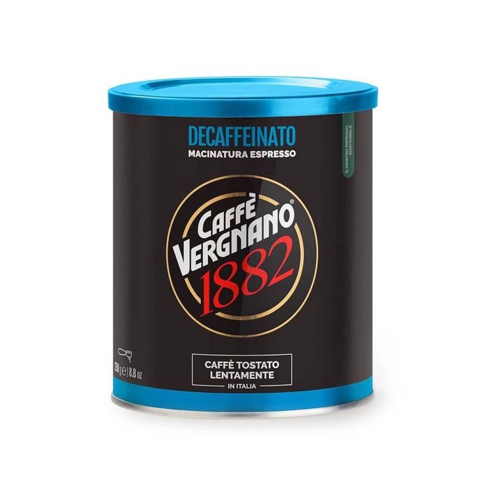 Vergnano Decaf 250g cafea macinata cutie metalica | Magazin online