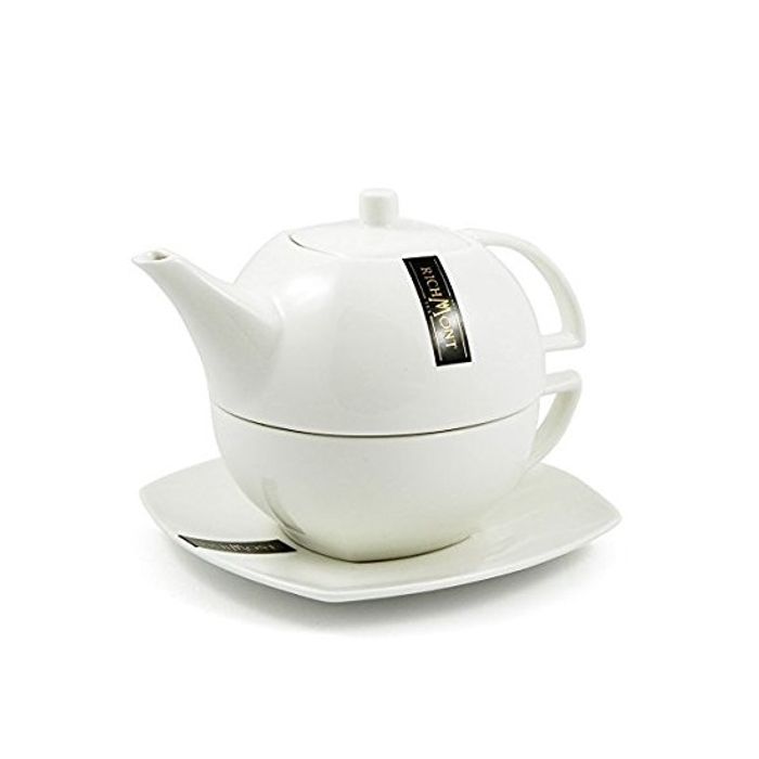 Set Ceainic Tea For One alb din ceramica | Magazin online de cafea