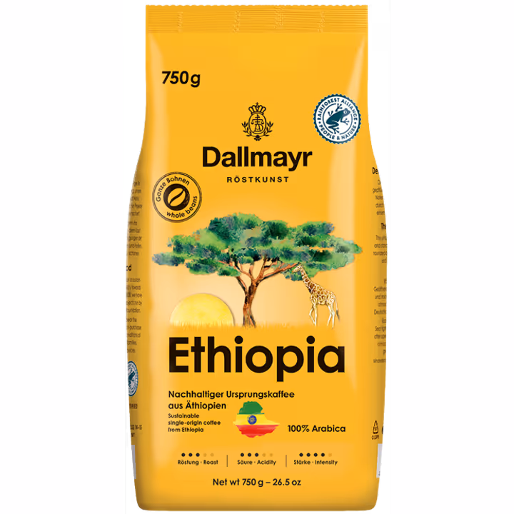 Dallmayr Ethiopia UTZ 750g cafea boabe