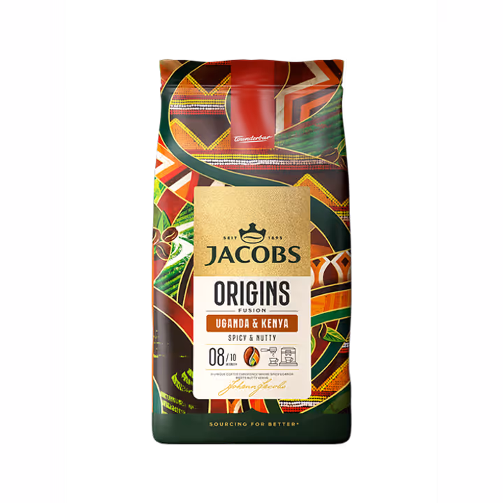 Jacobs Origins Uganda & Kenya cafea boabe 1kg