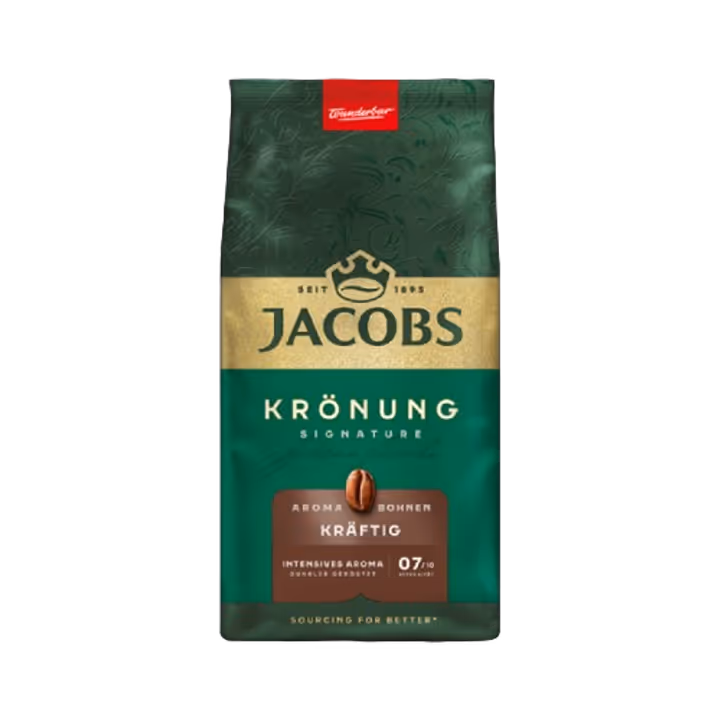 Jacobs Kronung Aroma Bohnen Kraftig 500g cafea boabe