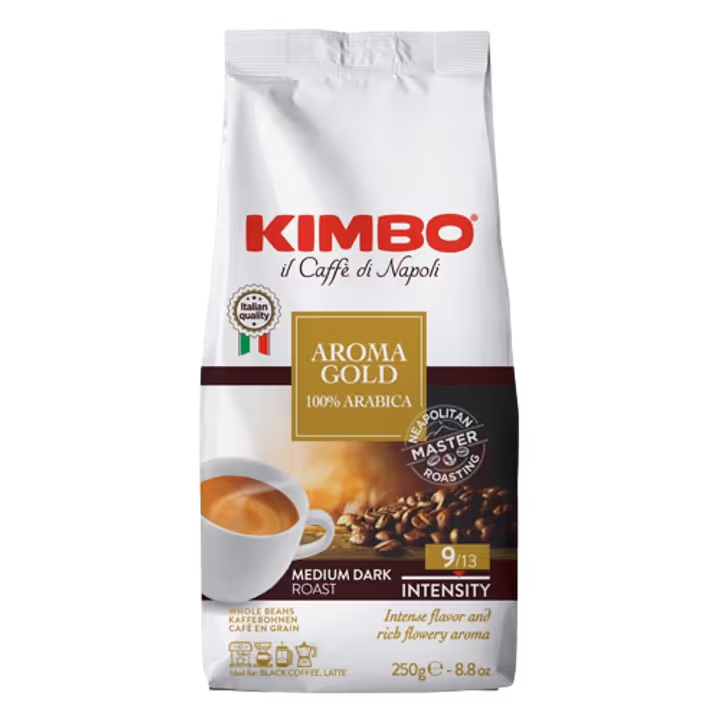 Kimbo Aroma Gold 100% Arabica 250g cafea boabe