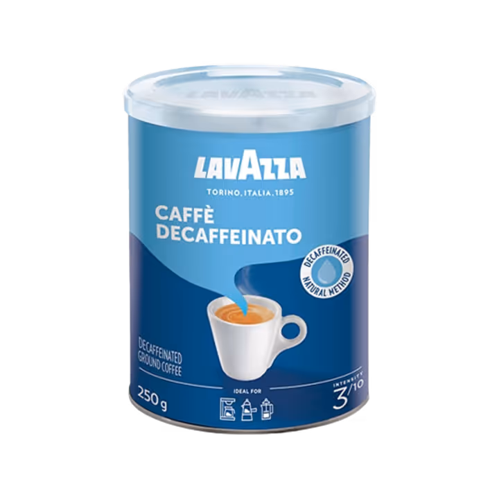 Lavazza DEK cutie metalica 250g cafea macinata decofeinizata