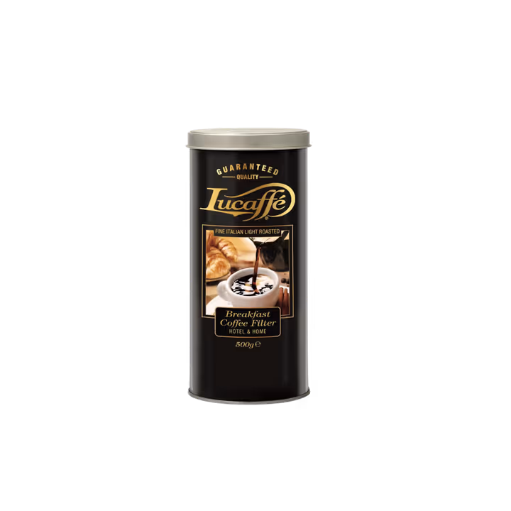 Lucaffe Breakfast cafea macinata cutie metalica 500g