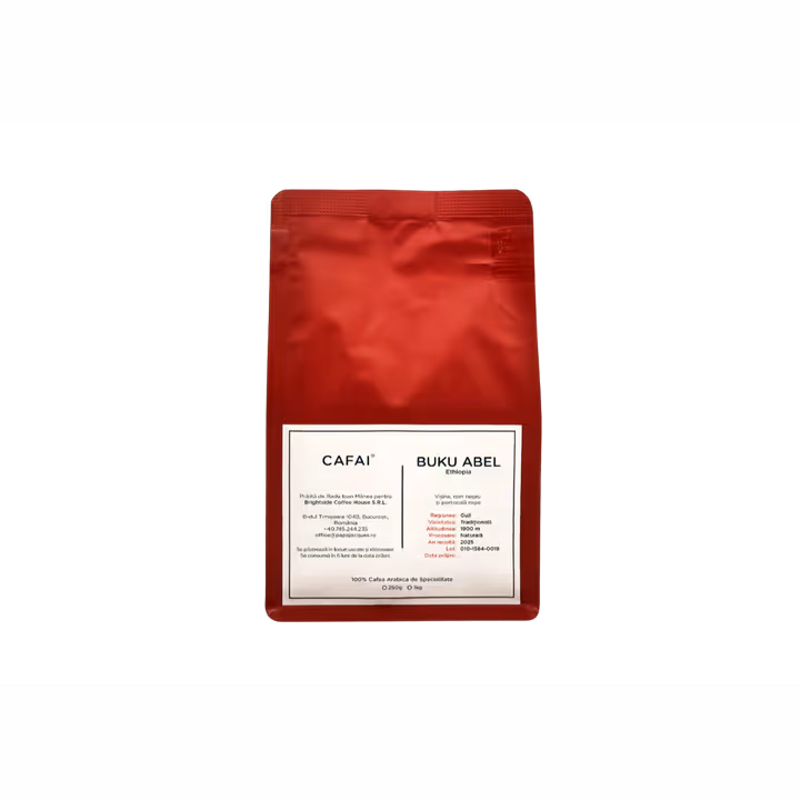 Papa Jacques Ethiopia Buku Abel cafea boabe proaspat prajita 250g