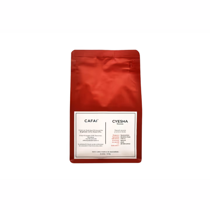 Papa Jacques Rwanda Cyesha cafea boabe proaspat prajita 250g