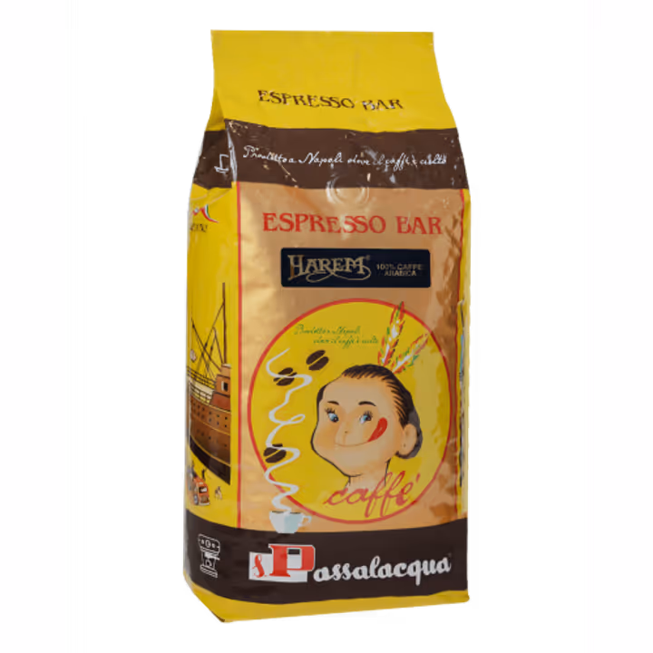 Passalacqua Espresso Bar Harem cu Blue Mountain cafea boabe 1kg