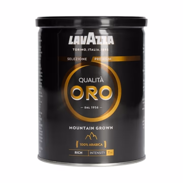 Lavazza Qualita Oro Mountain Grown cutie metalica 250g cafea macinata