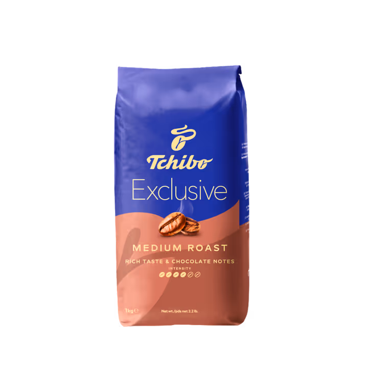 Tchibo Exclusive Medium Roast 1kg cafea boabe