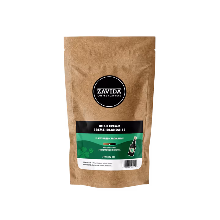 Zavida Irish Cream cafea boabe cu aroma de crema de whisky 340gr