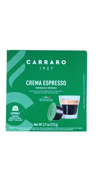 Carraro Crema Espresso capsule compatibile Dolce Gusto 16 buc
