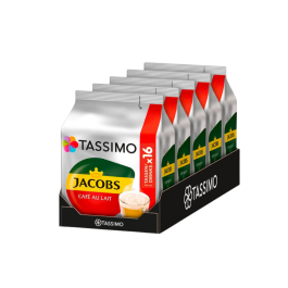 Pachet Tassimo Jacobs Cafe au Lait 80 capsule cafea
