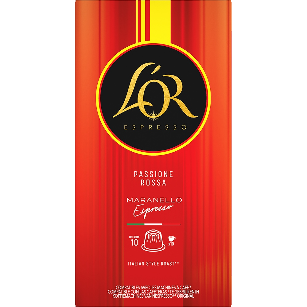 L`Or Maranello Espresso 10 capsule compatibile Nespresso
