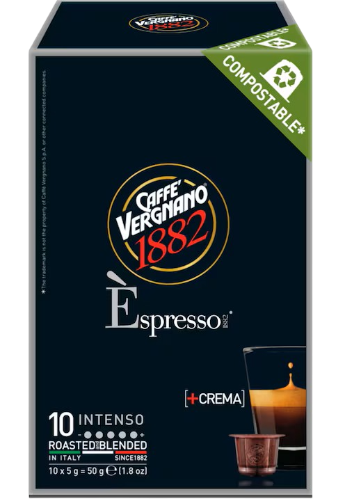 Vergnano Intenso 10 capsule compatibile Nespresso
