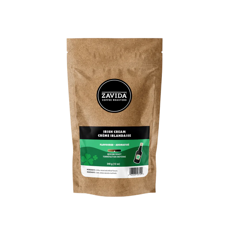 Zavida Irish Cream cafea boabe cu aroma de crema de whisky 340gr